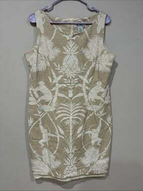 Ultra Dress New York Vintage Beaded  Cotton Poly Rayon Blend